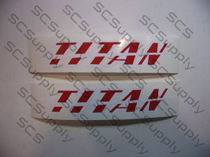 TITAN Thunderbolt bar decal set