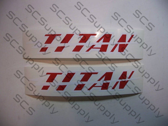 TITAN Thunderbolt bar decal set