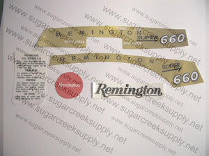 Remington Super 660 decal set