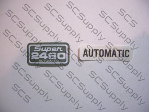 Pioneer Super 2460 Automatic decal set