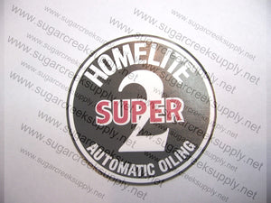 Homelite Super 2 starter cover decal
