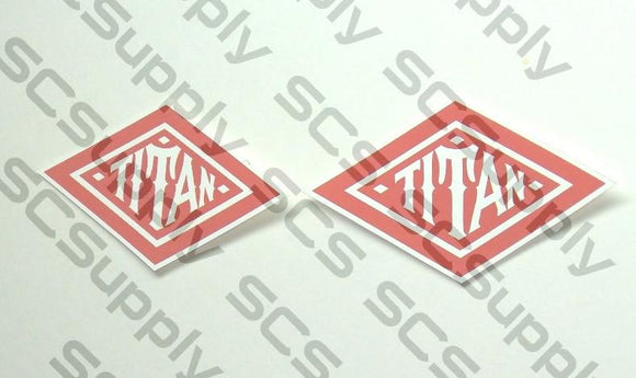 TITAN Diamond bar decal set