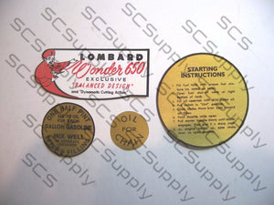 Lombard Wonder 650 decal set