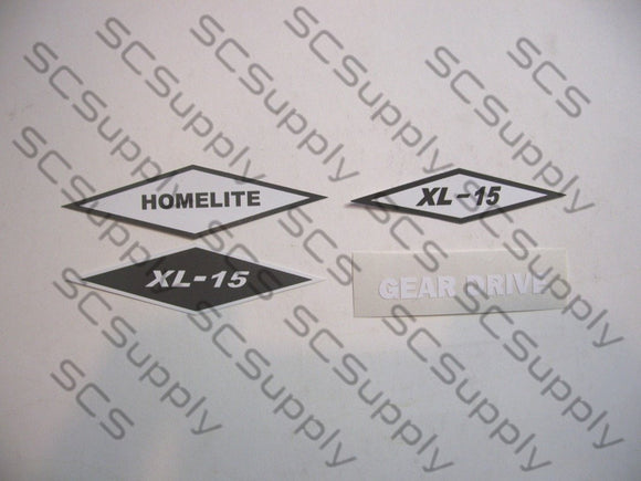 Homelite XL-15 decal set
