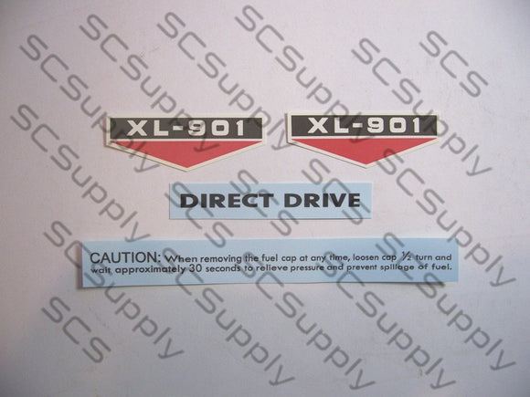 Homelite XL-901 (late) decal set
