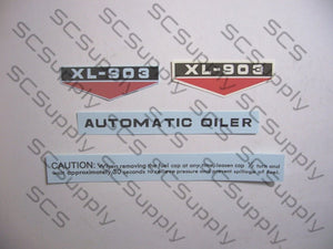 Homelite XL-903 (early) decal set