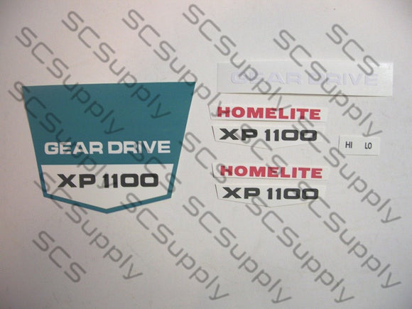 Homelite XP1100 decal set