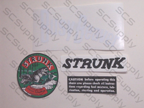 Strunk Busy Beaver decal set