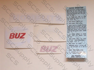 Homelite BUZ (green) decal set