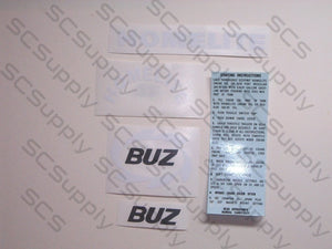 Homelite BUZ (red)(ver. 1) decal set