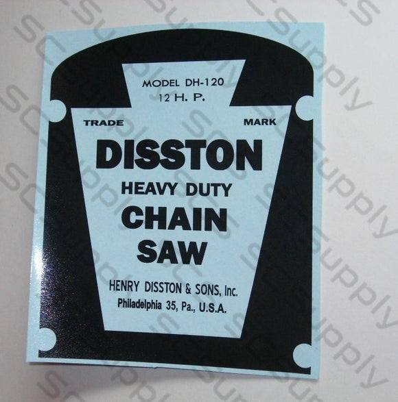 Disston DH-120 decal