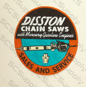 Disston DA-211 Sales & Service decal