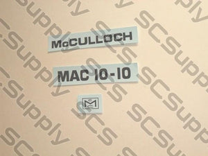 McCulloch 10-10 decal set