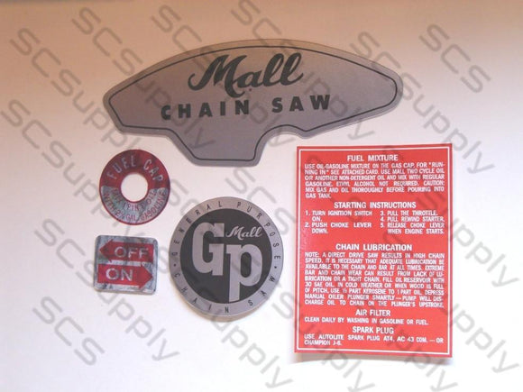 Mall GP decal set