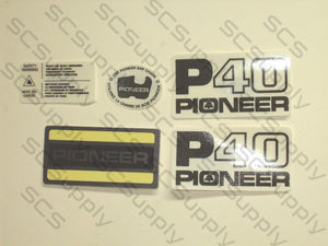 Pioneer P40 decal set