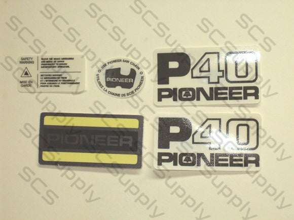 Pioneer P40 decal set