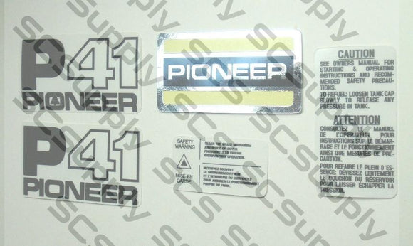 Pioneer P41 decal set