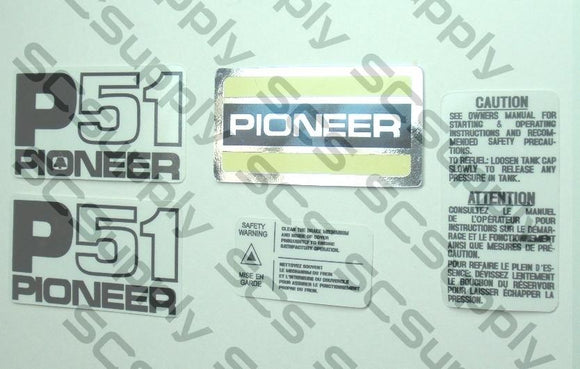 Pioneer P51 decal set