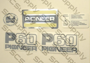 Pioneer P60 decal set