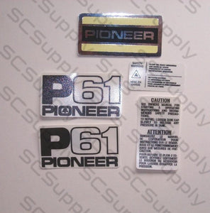 Pioneer P61 decal set