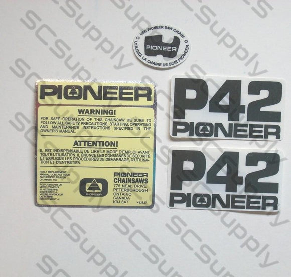 Pioneer P42 decal set