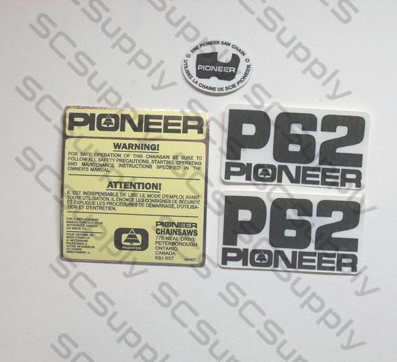 Pioneer P62 decal set