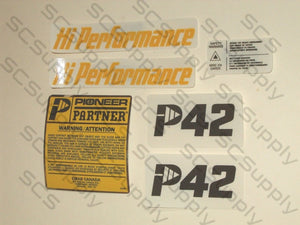 Pioneer/Partner P42 decal set