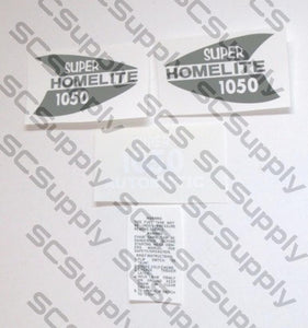 Homelite Super 1050 Auto(black) decal set