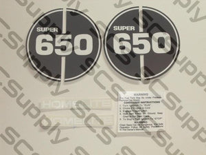 Homelite Super 650 decal set