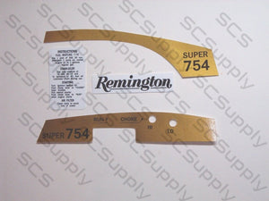 Remington Super 754 decal set