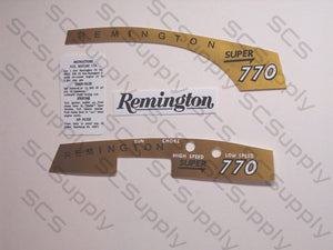 Remington Super 770 decal set