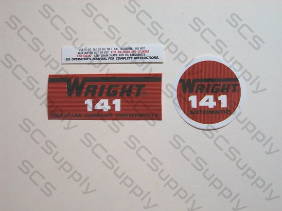 Wright 141 decal set