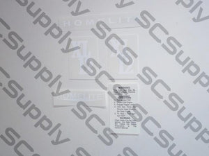 Homelite XL-12 (white) decal set