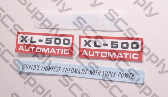 Homelite XL-500 decal set